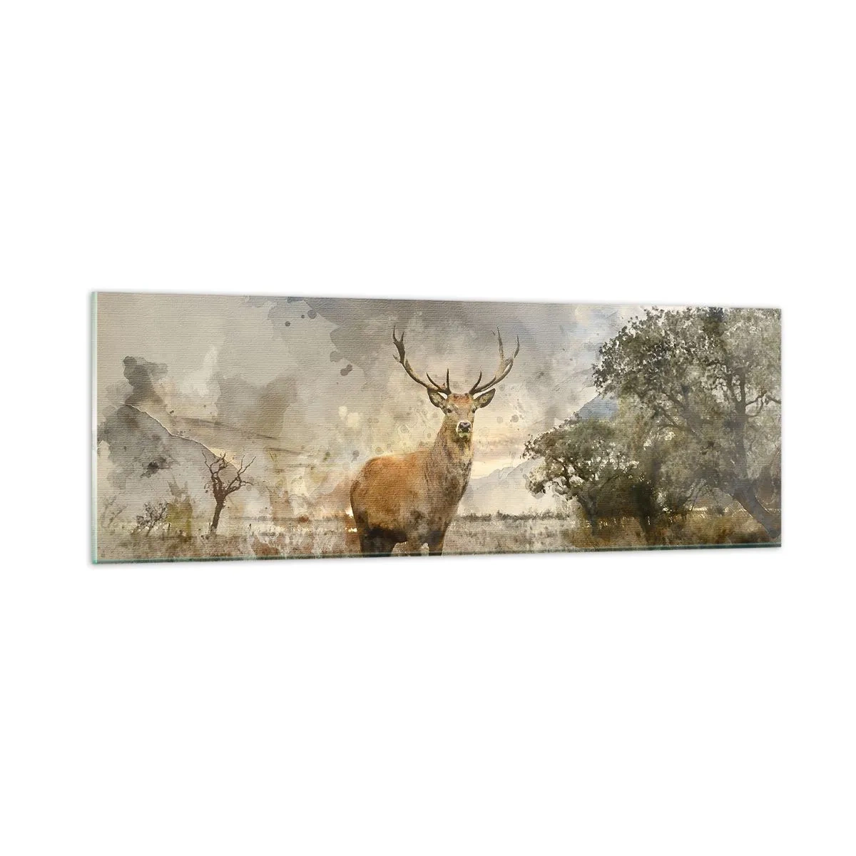 Glasbild - Bild auf glas - Würde – Stärke – Würde - 90x30 cm