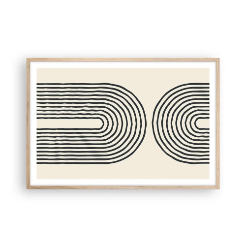 Poster in einem Rahmen aus heller Eiche - In einem Moment ... - 91x61 cm