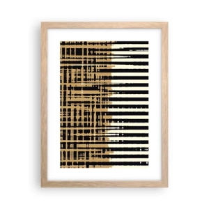 Poster in einem Rahmen aus heller Eiche - Architektonische Abstraktion - 30x40 cm