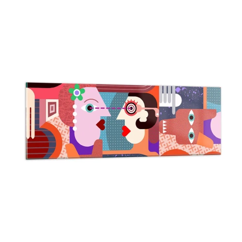 Glasbild - Bild auf glas - Augenhöhe - 90x30 cm