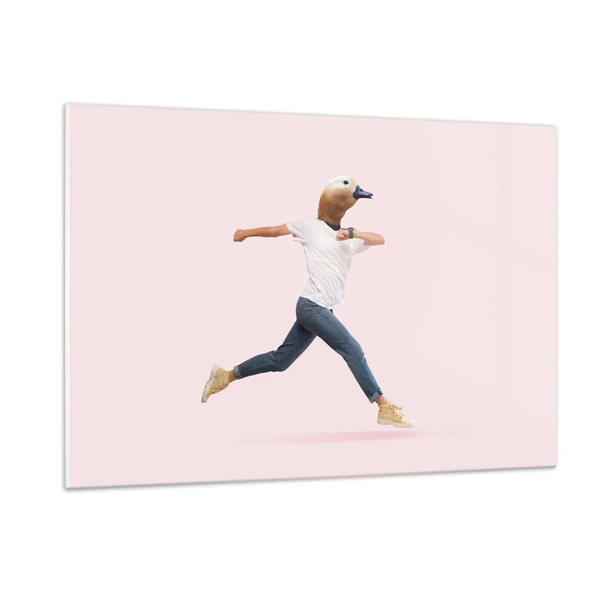 Glasbild - Bild auf glas - Eine Prise Absurdität - 120x80cm - Eine Prise Absurdität - Moderne Wanddekoration für Wohnzimmer und Schlafzimmer ARTTOR