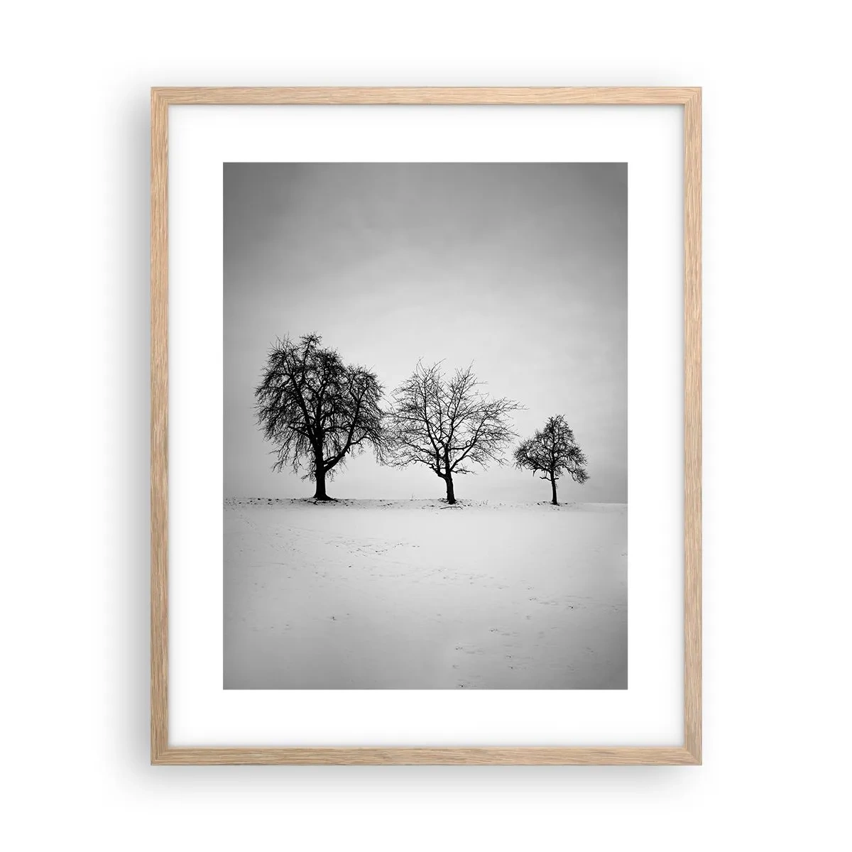 Poster in einem Rahmen aus heller Eiche - Wovon träumen sie? - 40x50 cm