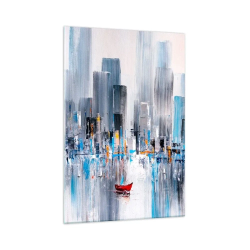 Glasbild - Bild auf glas - Metropole an der Bucht - 70x100 cm