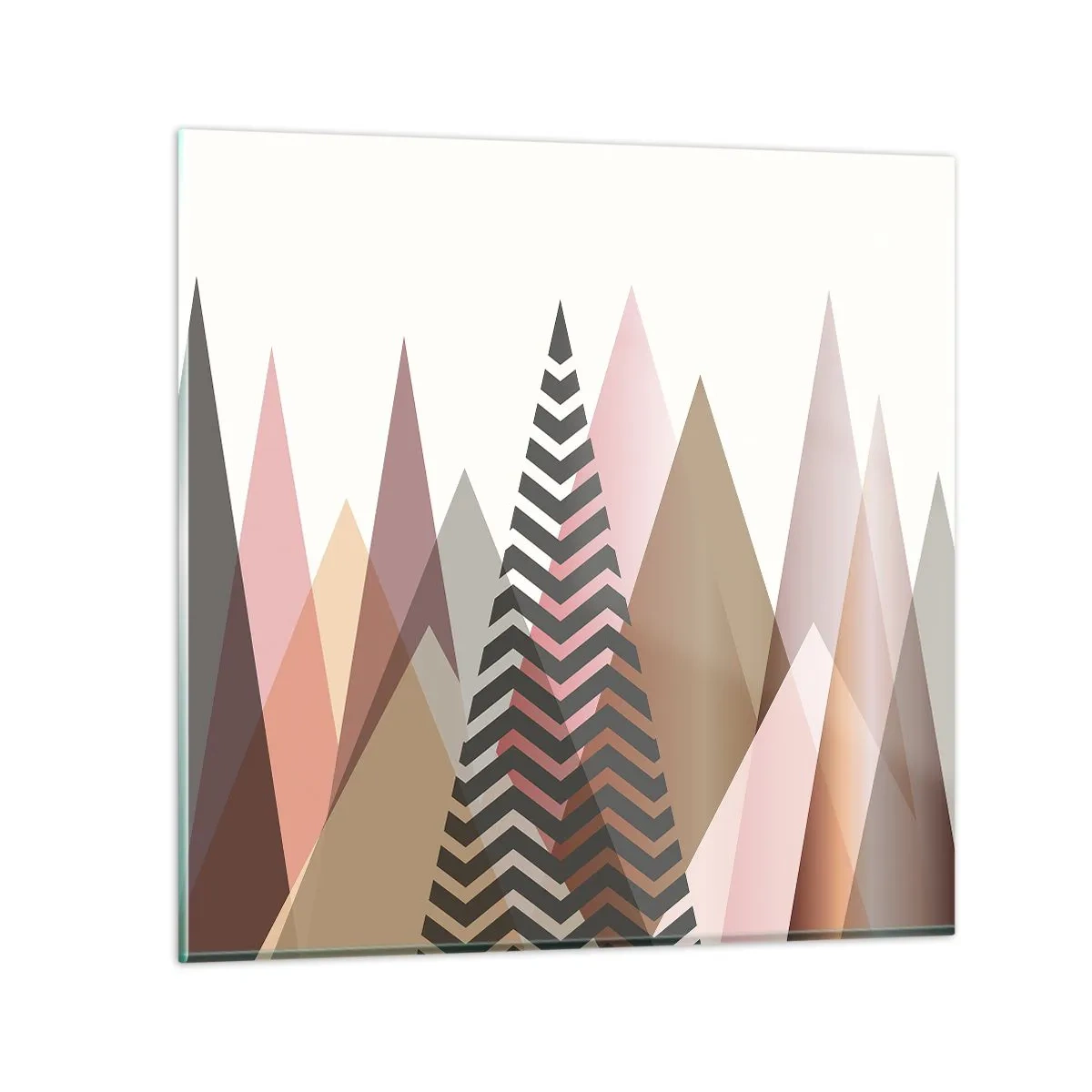 Glasbild - Bild auf glas - Pyramidale Aussicht - 70x70 cm