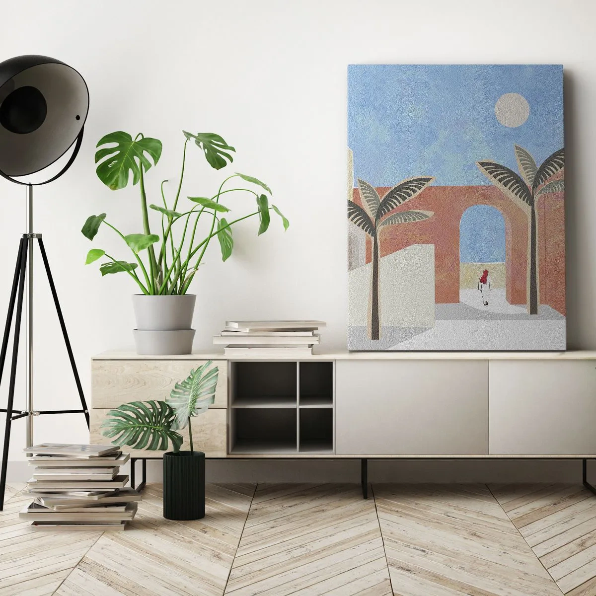 Bild auf Leinwand - Leinwandbild - Arabischer Tag - 55x100 cm