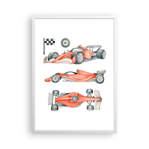 Poster in einem weißen Rahmen - Dem Traum folgen - 50x70 cm