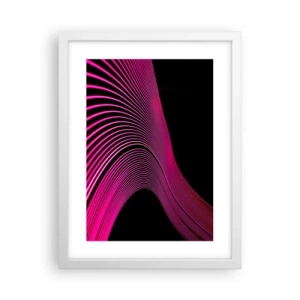 Poster in einem weißen Rahmen - Allee des Lichts - 30x40 cm