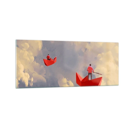 Glasbild - Bild auf glas - Expedition der Träumer - 100x40 cm