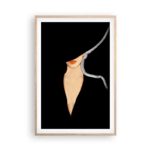 Poster in einem Rahmen aus heller Eiche - Eleganz und Stil - 61x91 cm