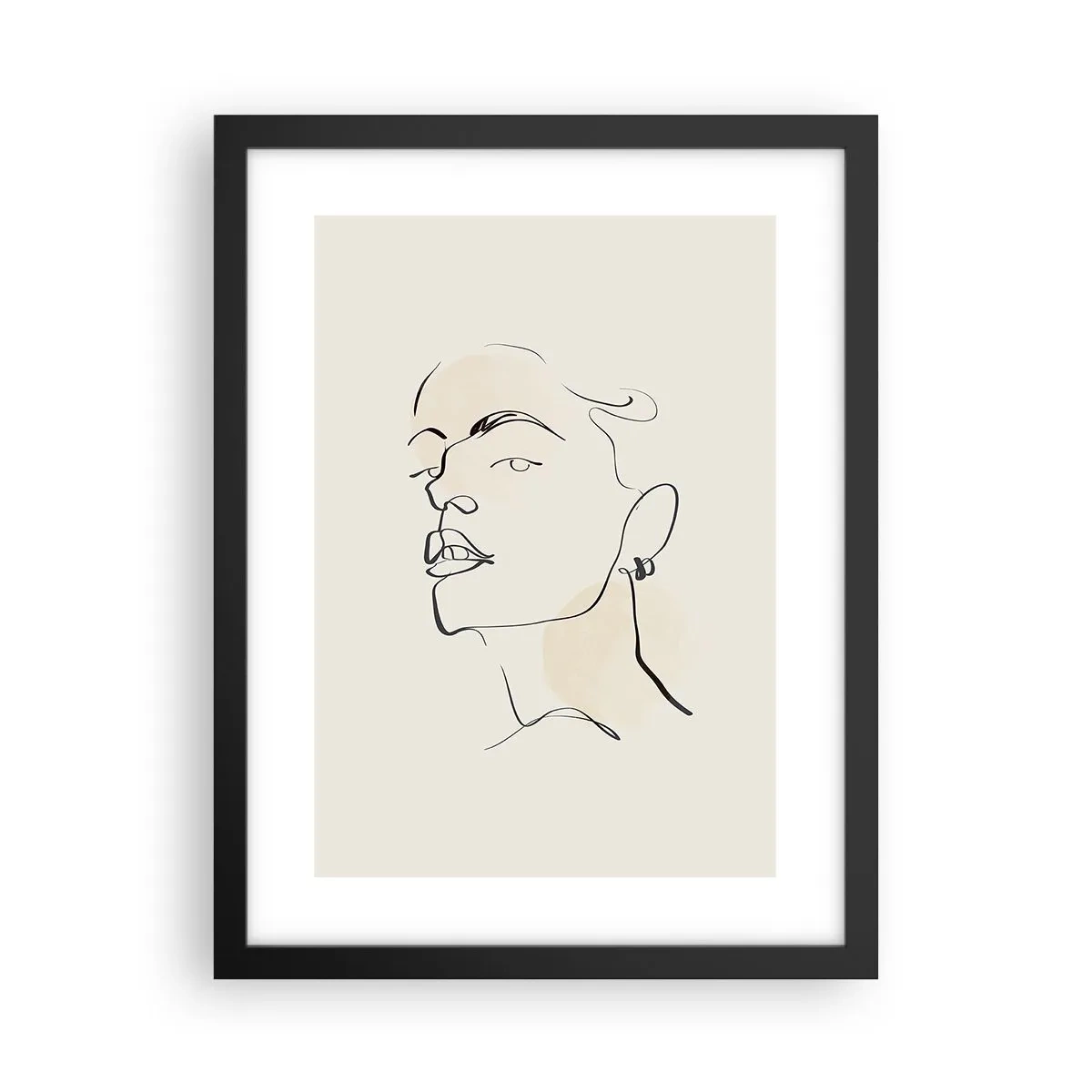 Poster in einem schwarzem Rahmen - Ein stolzer Blick - 30x40 cm