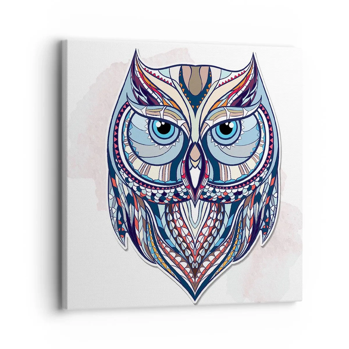 Bild auf Leinwand - Leinwandbild - Aufwendige Ziereule - 30x30 cm