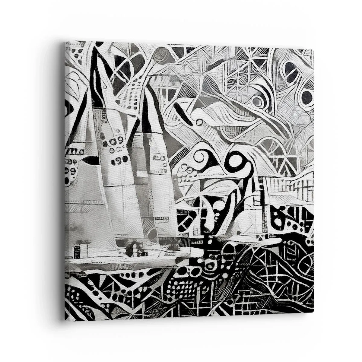 Bild auf Leinwand - Leinwandbild - Zwischen den Wellen - 40x40 cm