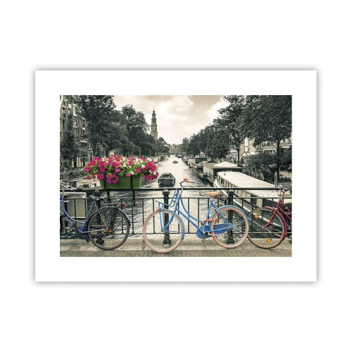 Poster - Die Farben der Amsterdamer Straße - 40x30 cm