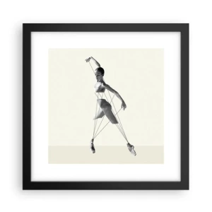 Poster in einem schwarzem Rahmen - Im Theater der Welt - 30x30 cm