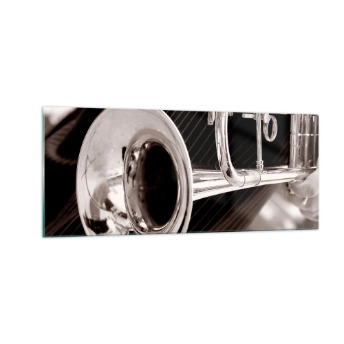 Glasbild - Bild auf glas - Eine musikalische Reise in die 1930er Jahre - 100x40 cm