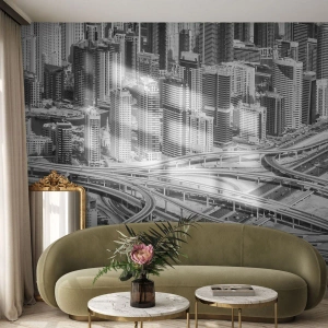 Fototapete Premium Canvas - Dubai - die unmögliche Stadt - Stadt, Die Architektur, Metropole - 350x256 cm