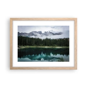 Poster in einem Rahmen aus heller Eiche - Leise, leise, lass uns das Trinkwasser nicht wecken ... - 40x30 cm