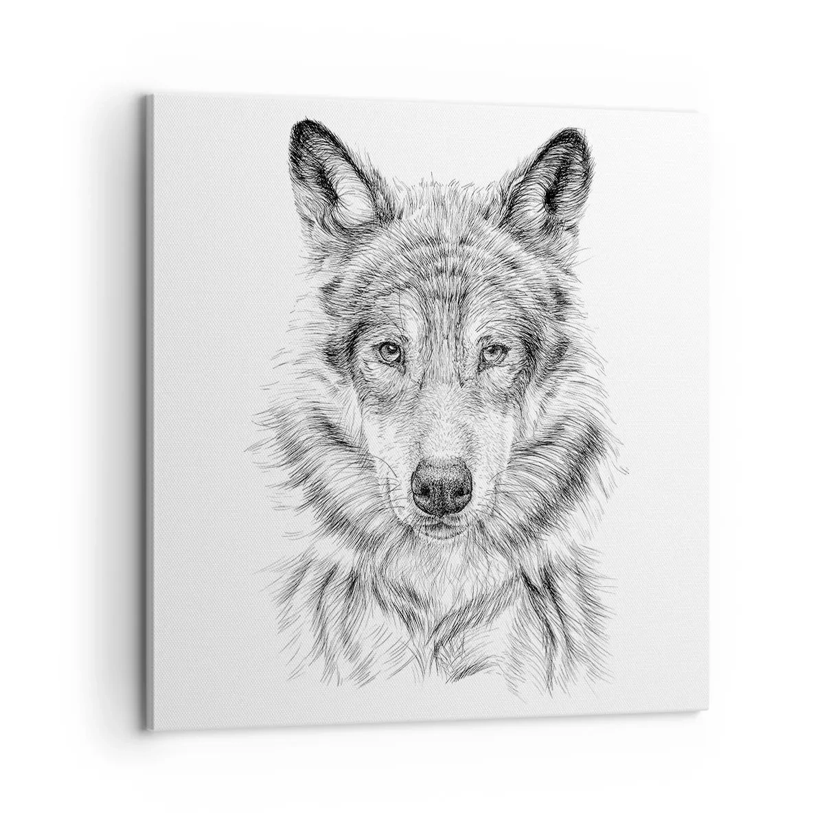 Bild auf Leinwand - Leinwandbild - Ein geborener Anführer - 60x60 cm