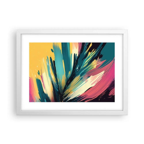 Poster in einem weißen Rahmen - Komposition – eine Explosion der Freude - 40x30 cm