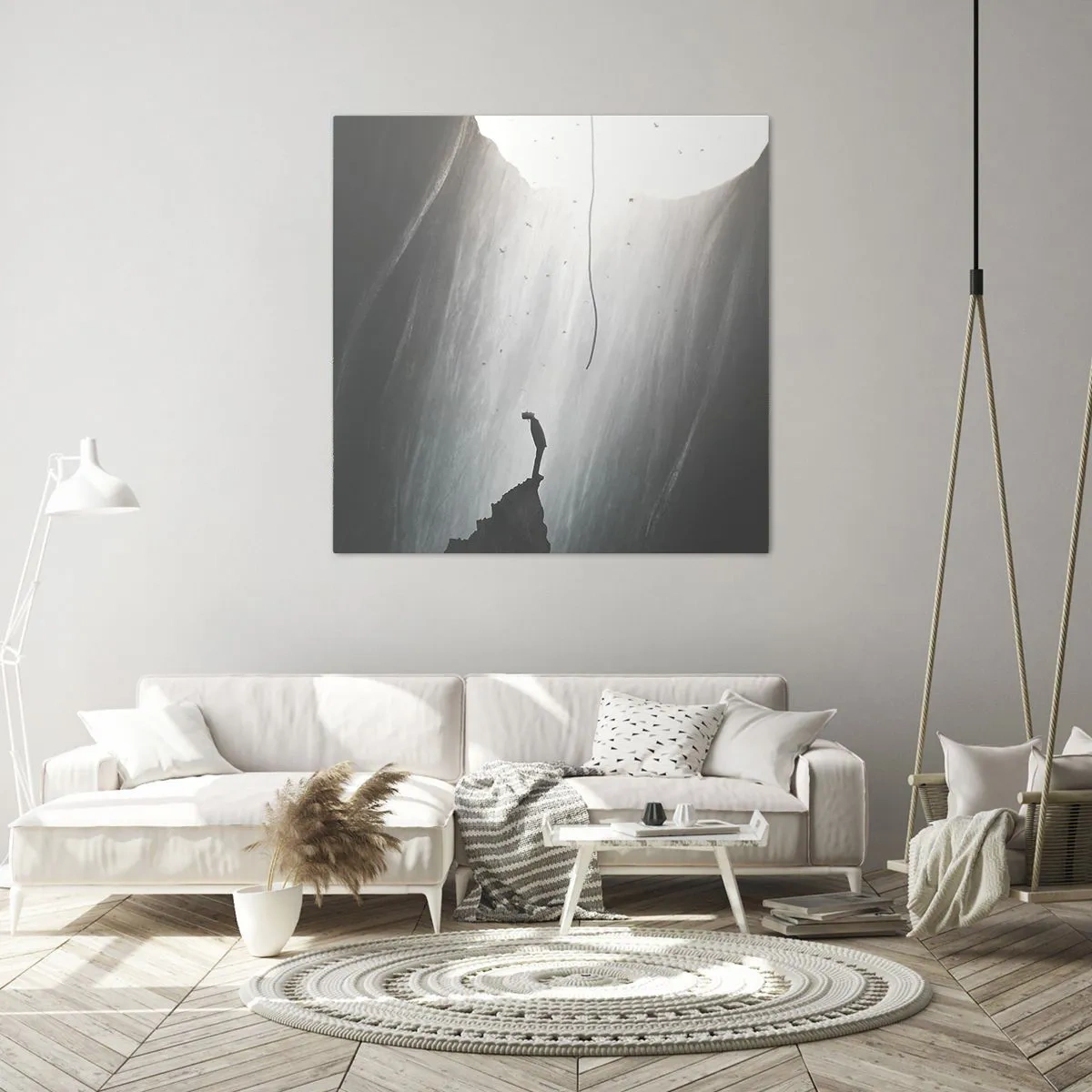 Bild auf Leinwand - Leinwandbild - Es gibt immer einen Ausweg - 30x30 cm