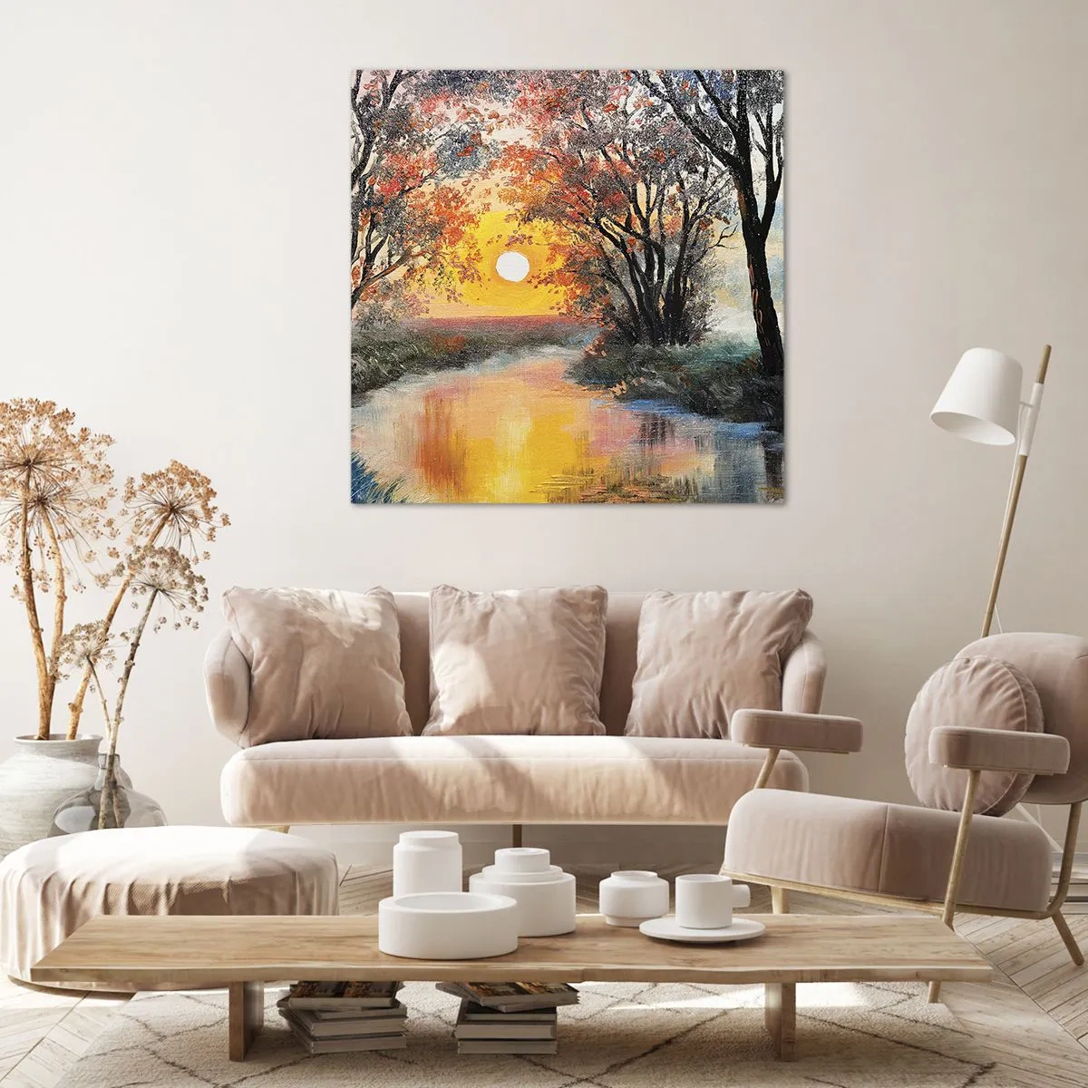 Bild auf Leinwand - Leinwandbild - Herbststimmung - 30x30 cm