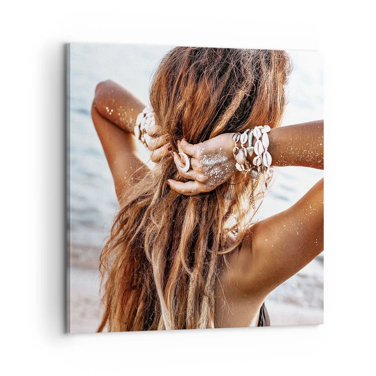 Bild auf Leinwand - Leinwandbild - Eine Schwester von Wasser und Sonne - 60x60 cm