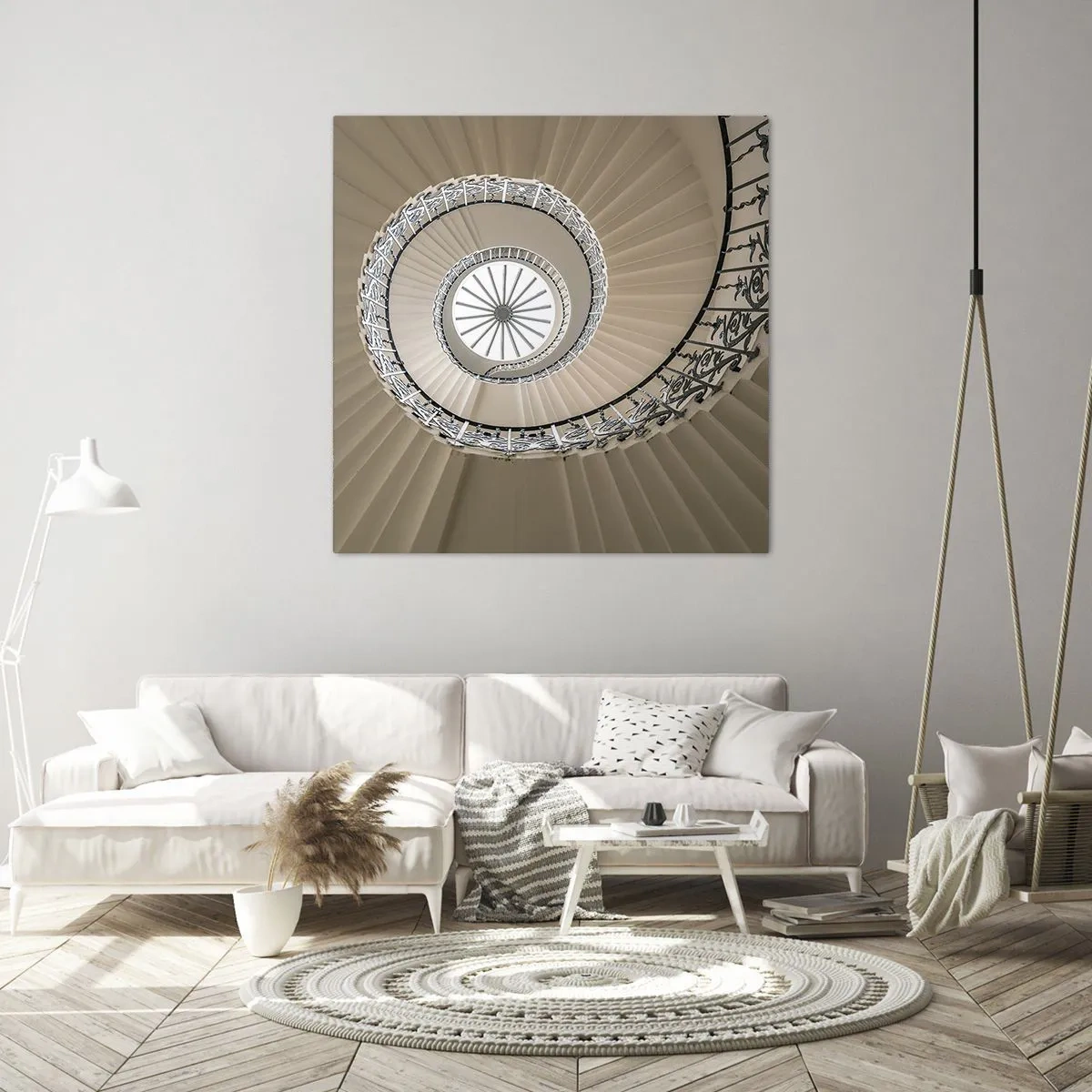 Bild auf Leinwand - Leinwandbild - Im Inneren der Muschel - 70x70 cm