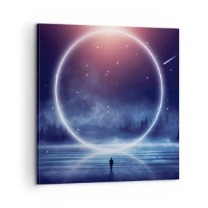 Bild auf Leinwand - Leinwandbild - Sie sind schon da ... - 60x60 cm