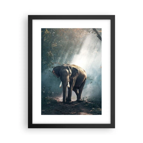 Poster in einem schwarzem Rahmen - Ein gemütlicher Spaziergang - 30x40 cm