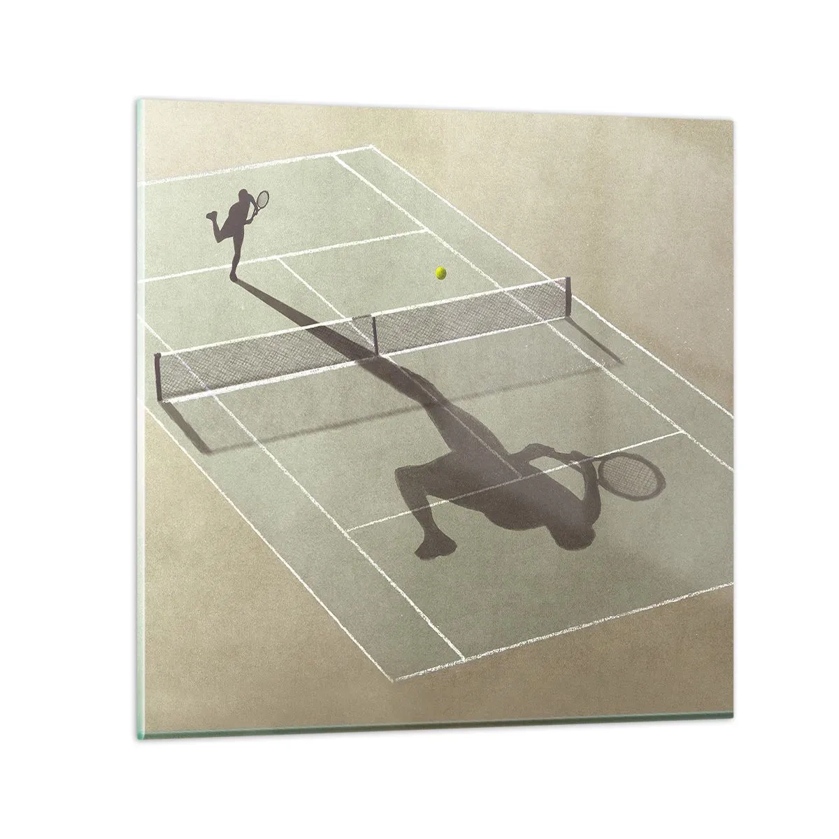 Glasbild - Bild auf glas - Überwinde dich selbst - 40x40 cm