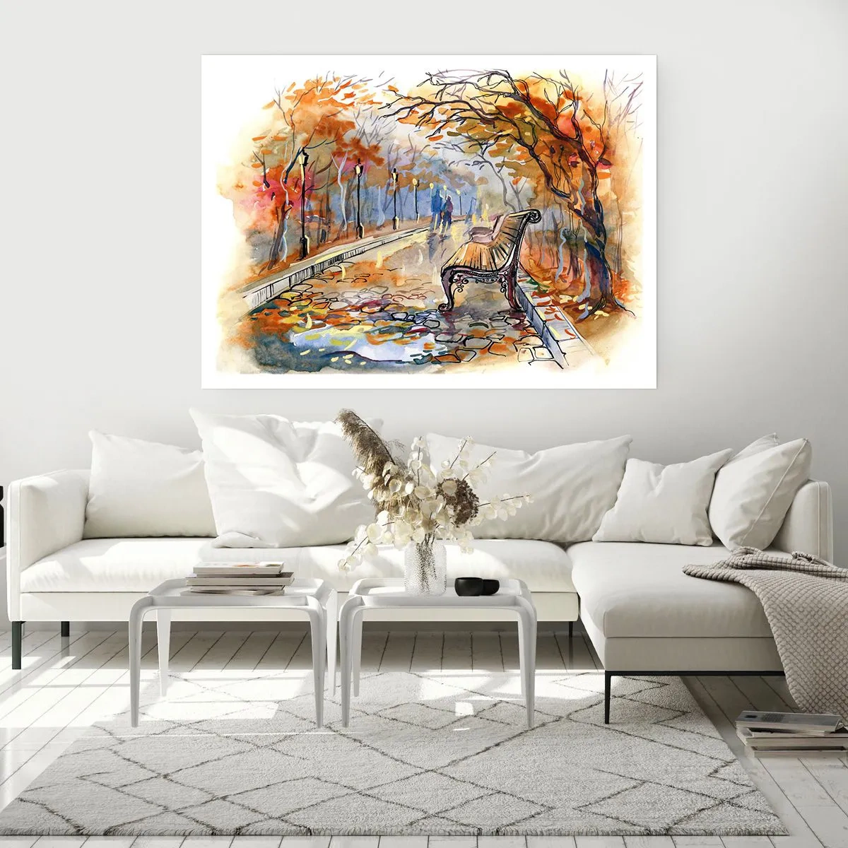 Poster - Gemeinsam im Herbst wandern - 70x50 cm
