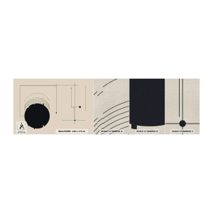 Fototapeten Muster Premium Canvas - Flexible und dynamische Komposition - Geometrisch, Minimalismus, Ästhetisch - 100x30 cm