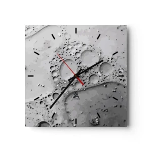 Wanduhr - Glasuhr - Schaumpfad - 40x40 cm