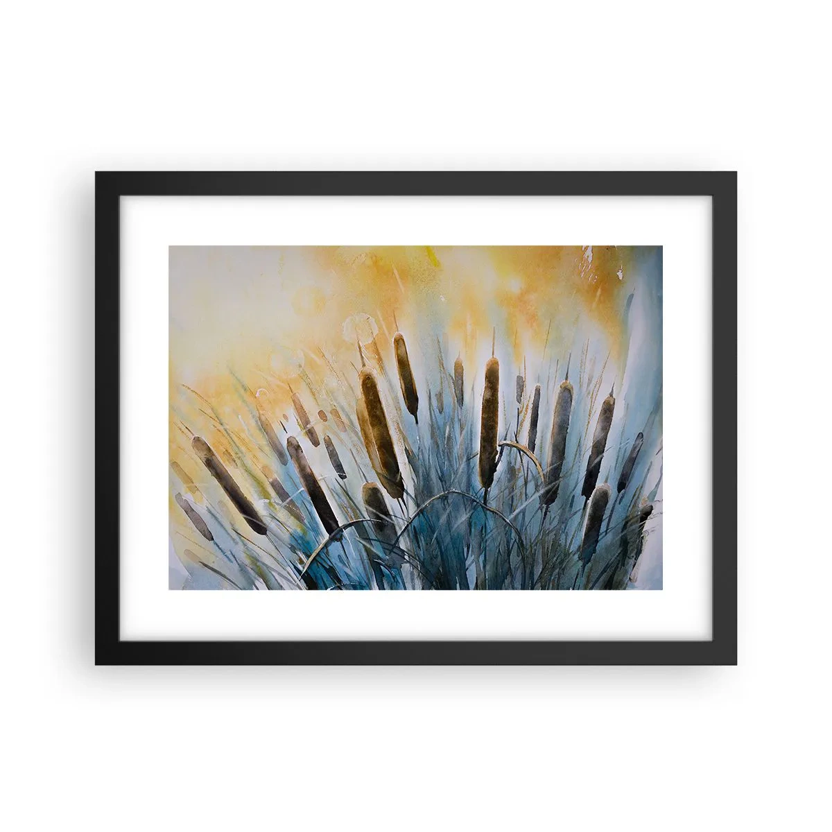 Poster in einem schwarzem Rahmen - Die Kälte des Wassers, die Hitze der Sonne - 40x30 cm