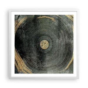 Poster in einem weißen Rahmen - Veränderung und Beständigkeit - 60x60 cm