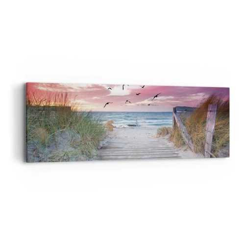 Bild auf Leinwand - Leinwandbild - Baltischer Eindruck - 90x30 cm