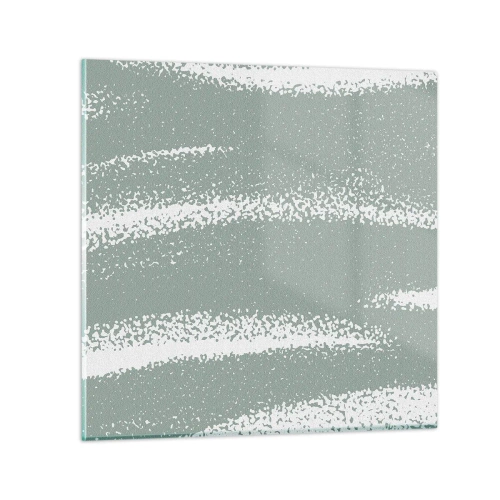 Glasbild - Bild auf glas - Abstraktion im Winterklima - 30x30 cm