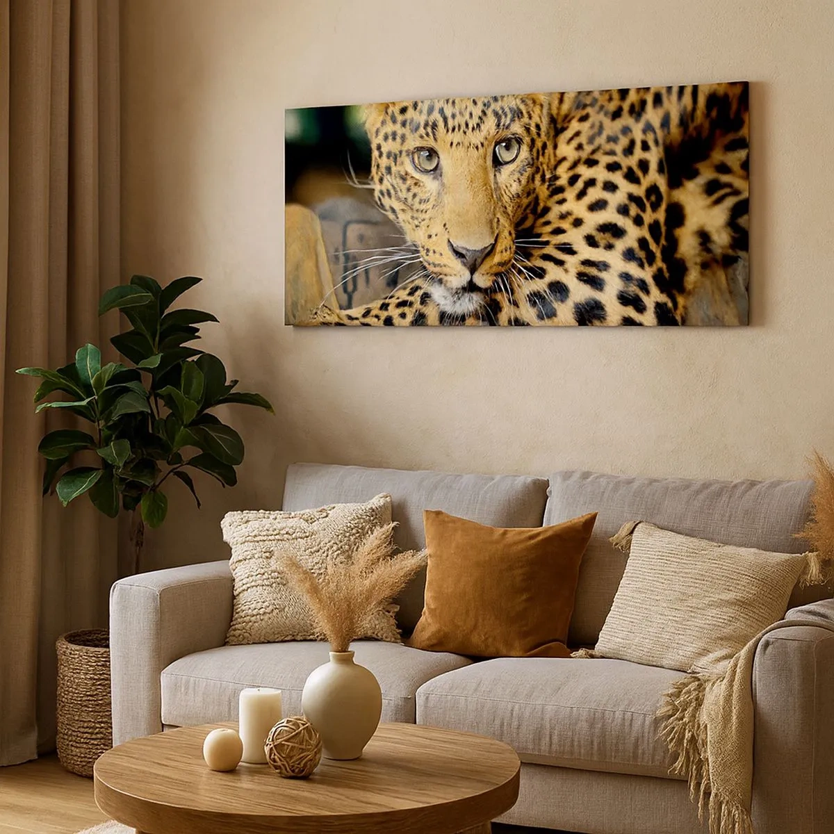 Bild auf Leinwand - Leinwandbild - Keine Angst, komm mal her - 100x40 cm