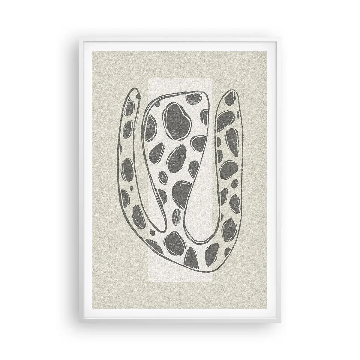 Poster in einem weißen Rahmen - Seltsame Kreatur - 70x100 cm