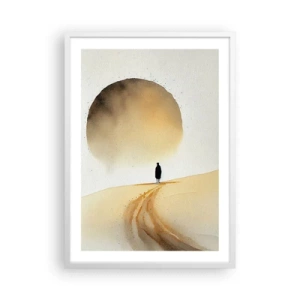 Poster in einem weißen Rahmen - Immer sehnsüchtig - 50x70 cm