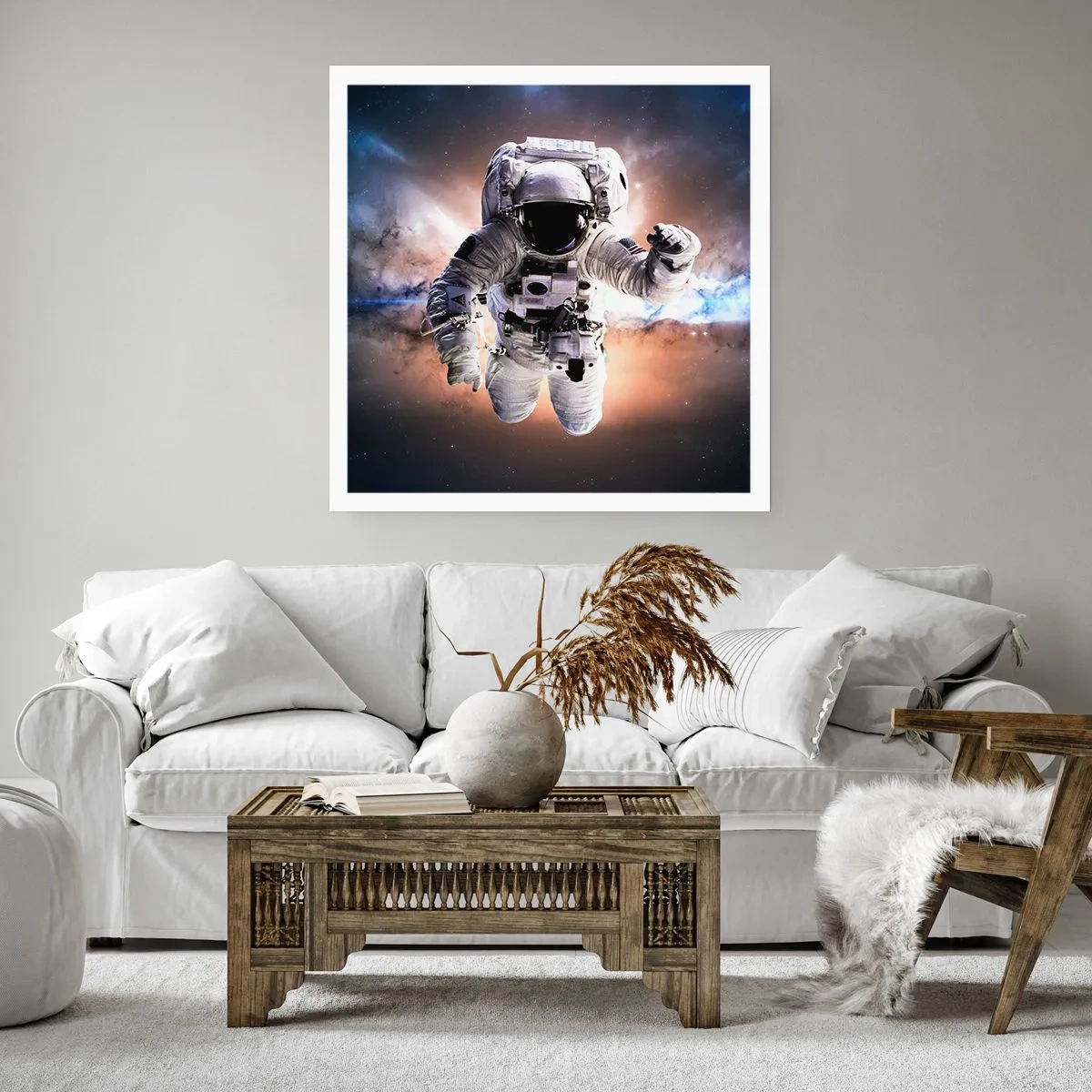 Poster - Grüße aus dem Weltall - 40x40 cm