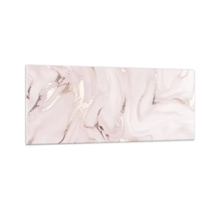 Glasbild - Bild auf glas - In einem rosa Schal - 100x40 cm