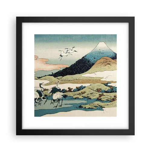 Poster in einem schwarzem Rahmen - Im japanischen Geist - 30x30 cm