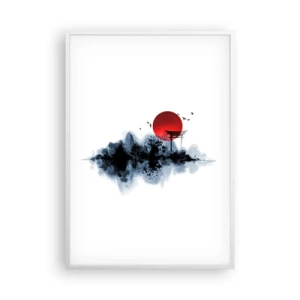 Poster in einem weißen Rahmen - Japanische Sicht - 70x100 cm