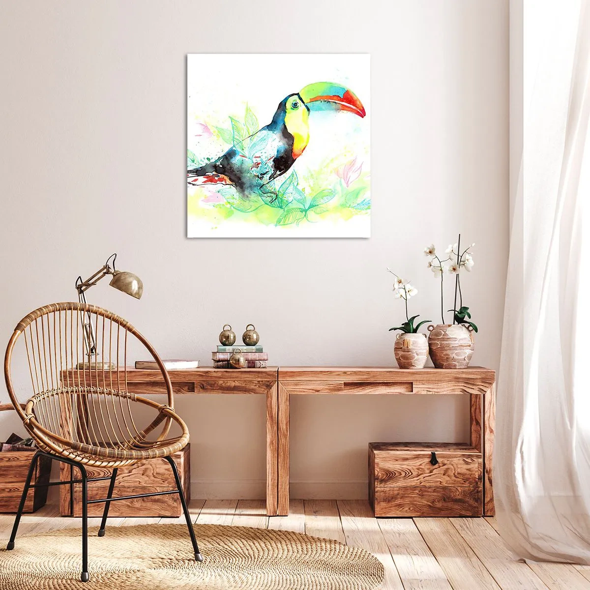 Bild auf Leinwand - Leinwandbild - So bunt wie Südamerika - 40x40 cm