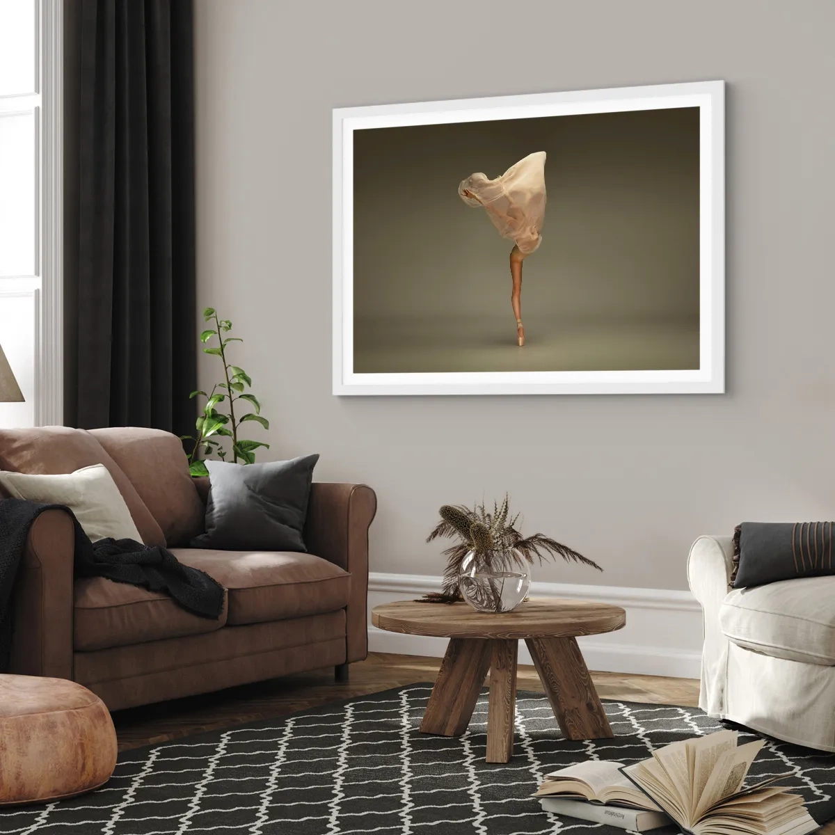 Poster in einem weißen Rahmen - Es wird bald auffliegen - 40x30 cm