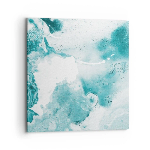 Bild auf Leinwand - Leinwandbild - Morast von Blau - 70x70 cm
