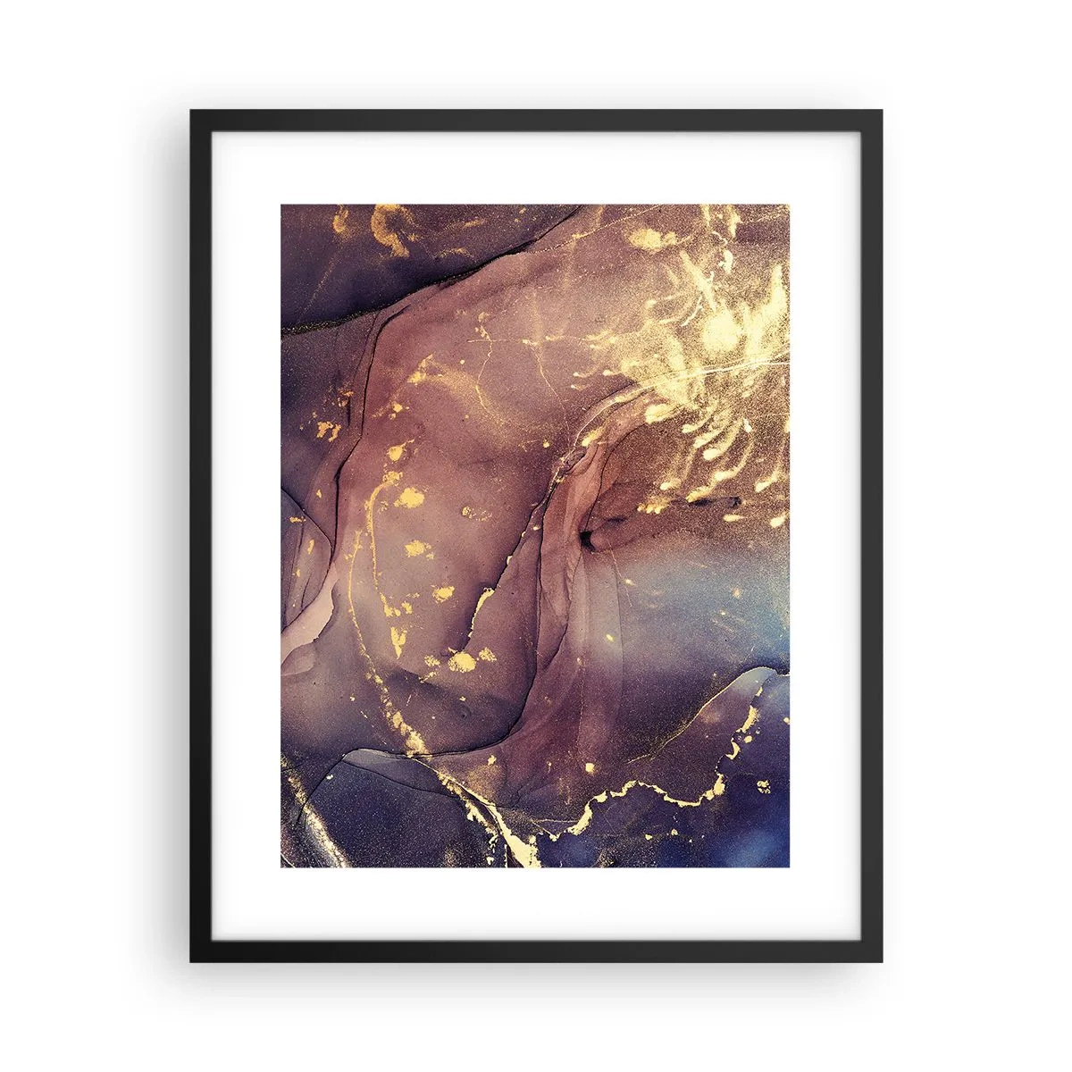 Poster in einem schwarzem Rahmen - Materie und Geist - 40x50 cm