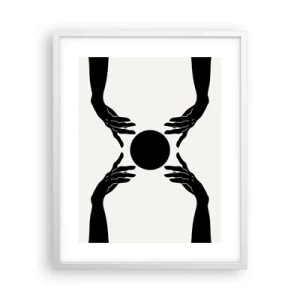 Poster in einem weißen Rahmen - Geheimes Zeichen - 40x50 cm