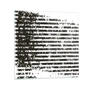 Glasbild - Bild auf glas - Rhythmus und Rauschen - 40x40 cm